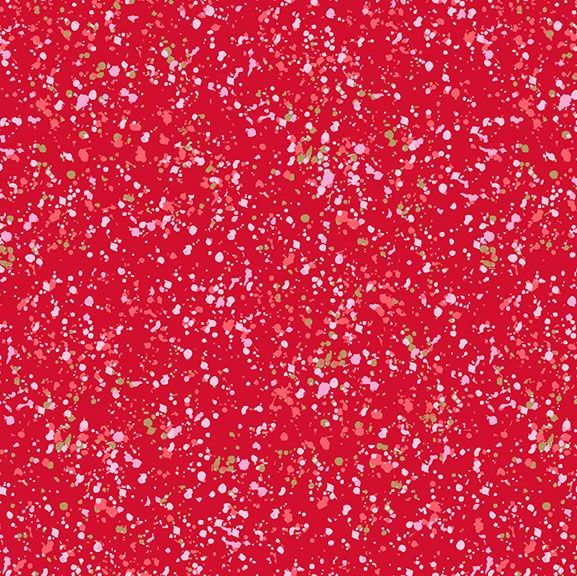 Greatest Hits Vol 1 Notebook Red Metallic Gold Ink Spatter Geometric Cotton