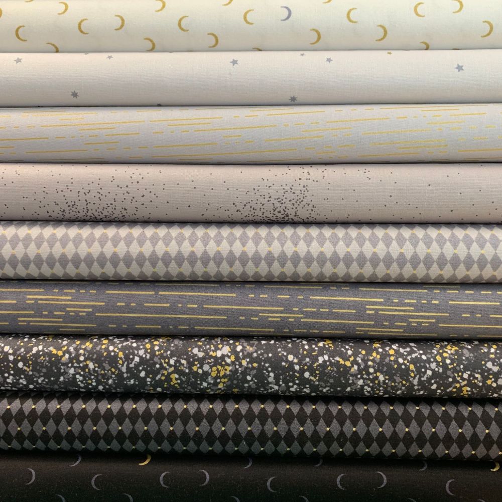 Libs Elliott Greatest Hits Vol 1 Grey Metallic 9 Half Metre Bundle Cotton F