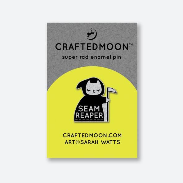 PRE-ORDER Crafted Moon Seam Reaper Enamel Pin Sarah Watts