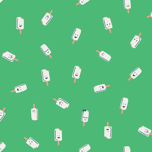 Summer Side Popsicle Party Spearmint Happy Ice Lolly Icecreams Art Gallery