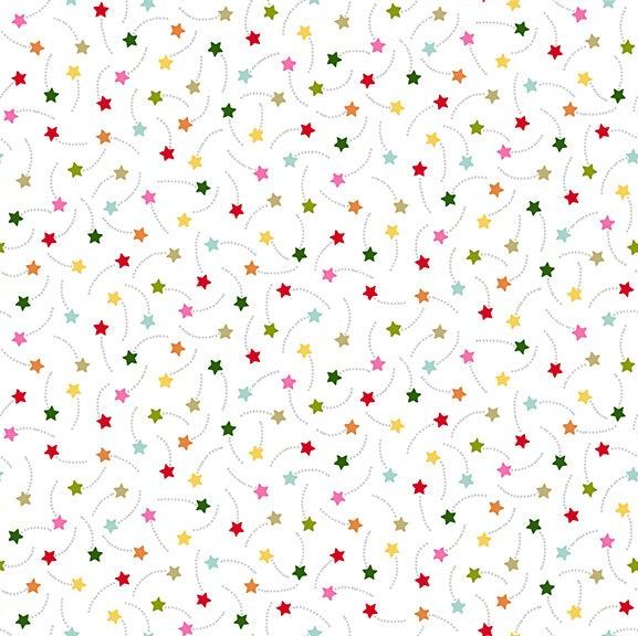 Festive 2019 Shooting Stars Christmas Rainbow Star Holiday Winter Cotton Fa