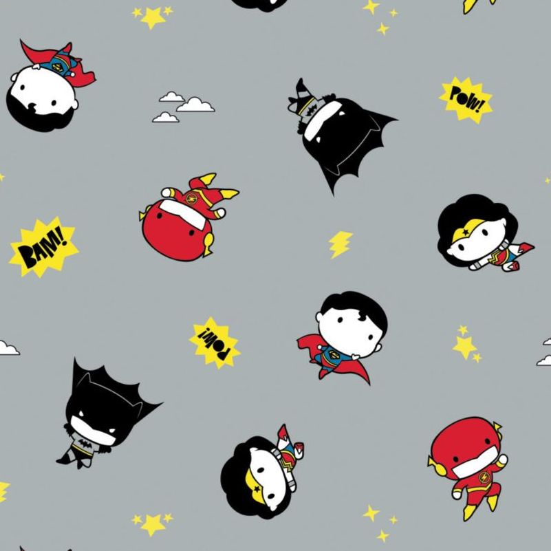 DC Superheroes In the Making Tiny Heroes Grey Kawaii Justice League Superhe