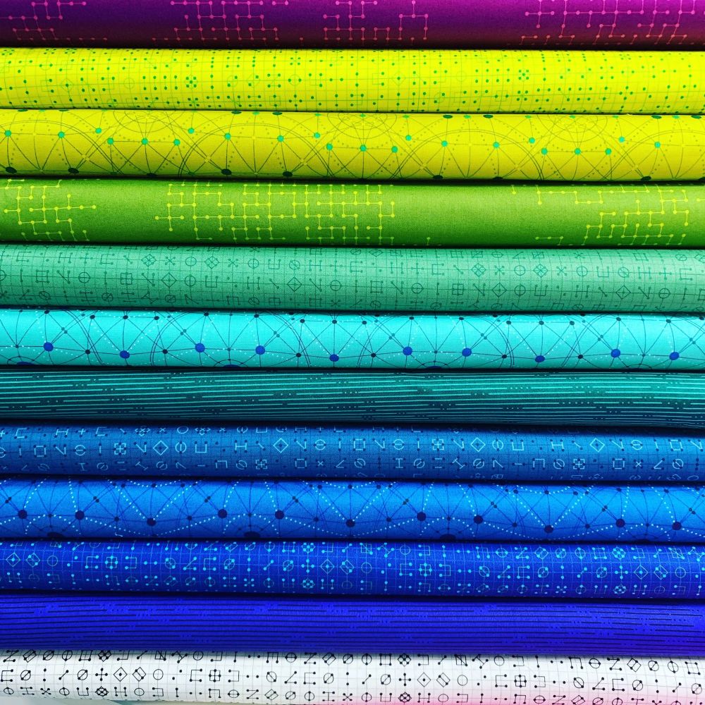 Giucy Giuce Declassified 12 Fat Quarter Bundle Cotton Fabric Cloth Stack