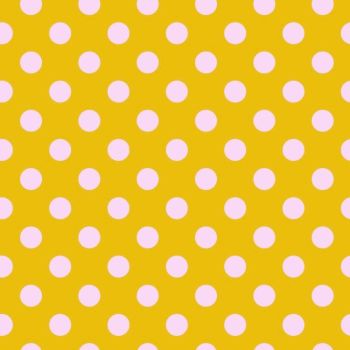 Tula Pink True Colors Pom Poms Marigold Spot Polkadot Geometric Blender Cotton Fabric
