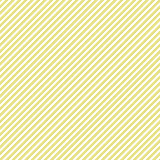 EXCLUSIVE Sweet Shoppe Candy Stripe Citron Yellow and White Bias Stripes Pi