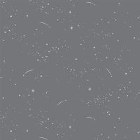 Lucky Charms Basics Shooting Stars Metallic Dove Gray Grey Constellation Star Figo Cotton Fabric