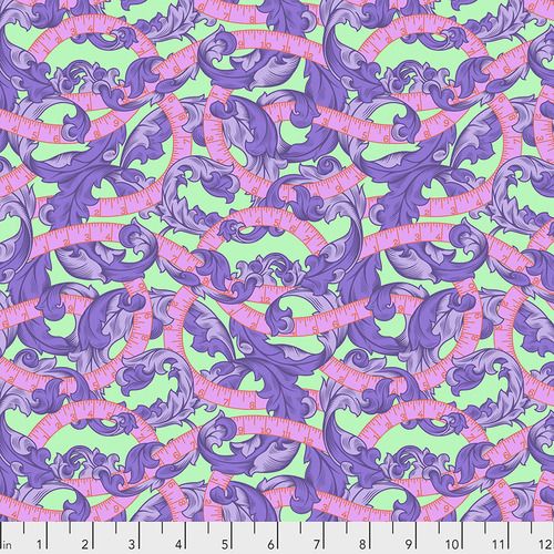 PRE-ORDER Tula Pink HomeMade Measure Twice in Night Cotton Fabric