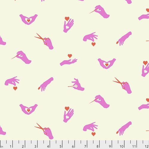 PRE-ORDER Tula Pink HomeMade Busy Fingers in Morning Cotton Fabric