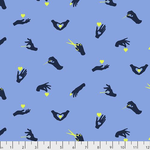PRE-ORDER Tula Pink HomeMade Busy Fingers in Noon Cotton Fabric