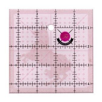 Tula Pink Hardware 4.5" Unicorn Cutting Square Quilting Ruler