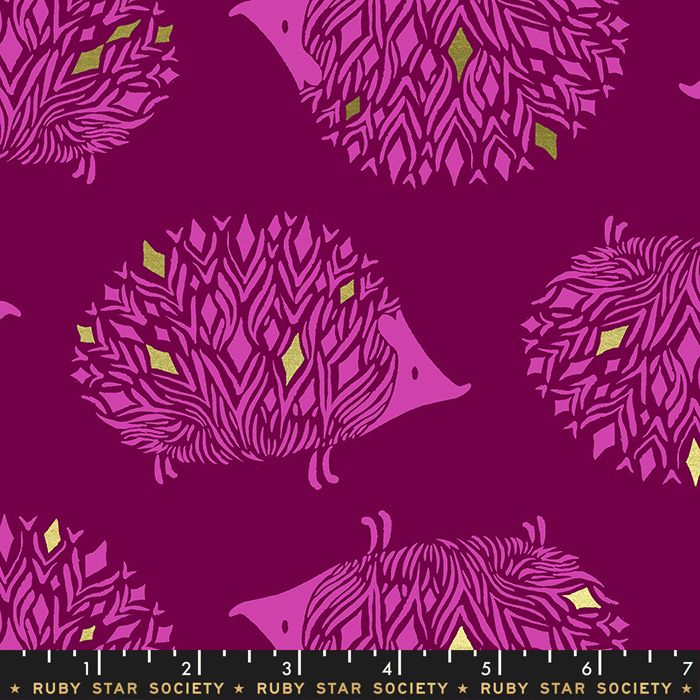 Darlings 2019 Prickles Purple Velvet Gold Metallic Hedgehog Ruby Star Socie