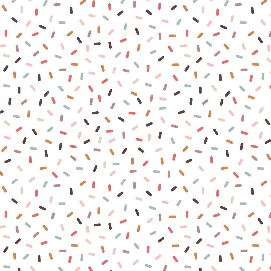 CHOCOLATE SCENTED The Old Chocolate Shop Sprinkles on Cream Cotton Fabric