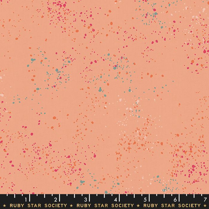 Speckled Peach Spatter Texture Ruby Star Society Cotton Fabric