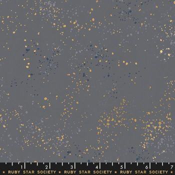 Speckled Cloud Metallic Gold Spatter Texture Ruby Star Society Cotton Fabric RS5027 60M