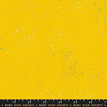 Speckled Sunshine Metallic Spatter Texture Ruby Star Society Cotton Fabric RS5027 71M