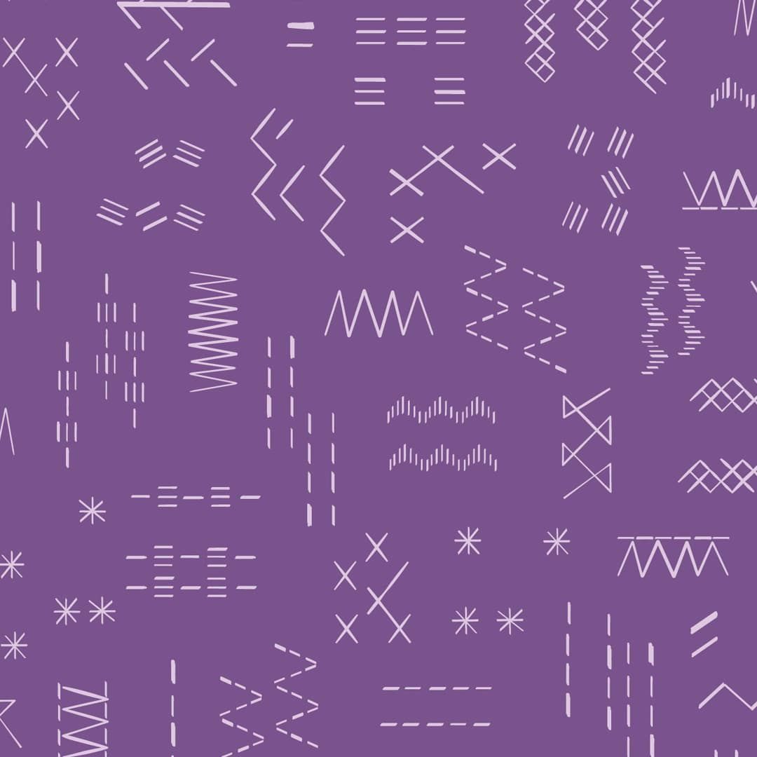 Great British Quilter Back to Basics Stitches Violet Purple Sarah Ashford C