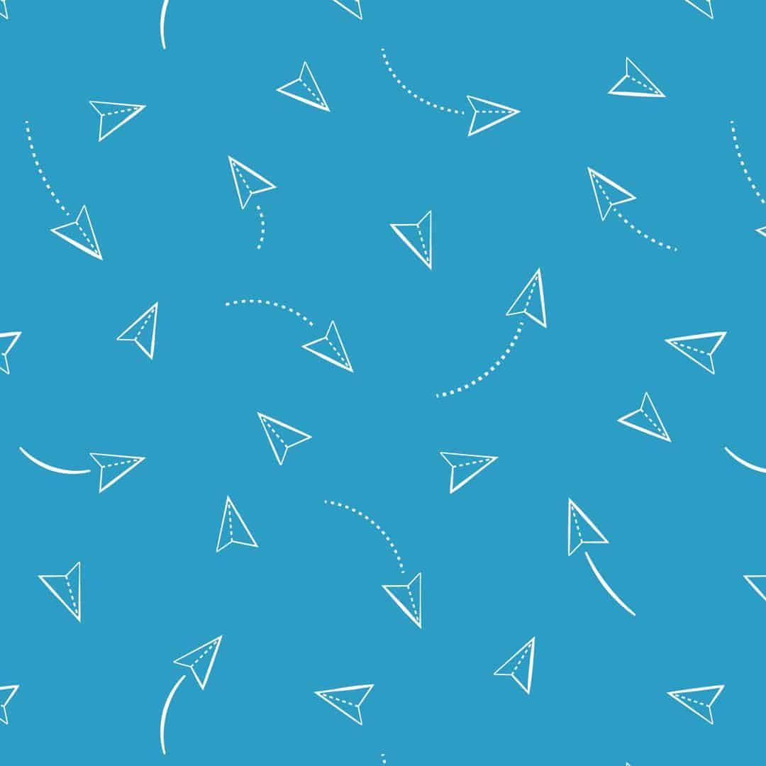 Great British Quilter Back to Basics Paper Planes Ocean Blue Sarah Ashford