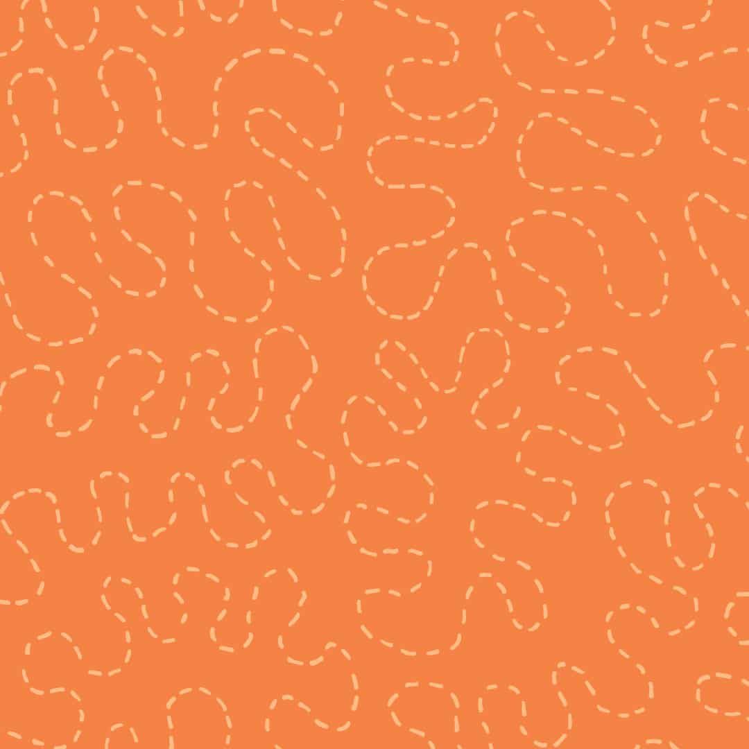 Great British Quilter Back to Basics Free Motion Orange Sarah Ashford Cotto