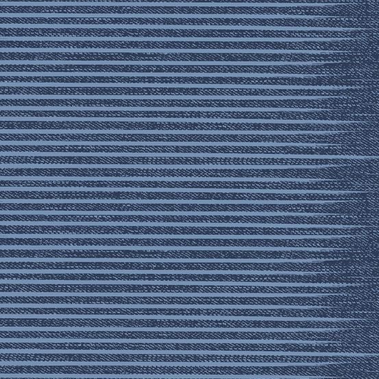 PRE-ORDER Almost Blue Stripe Rinsed Libs Elliott Cotton Fabric