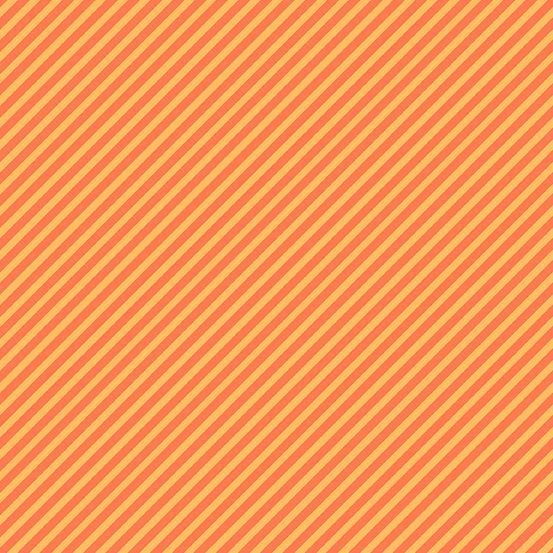 Sweet Shoppe Too Candy Stripe Sherbert Orange Bias Stripes Pinstripe Quilt