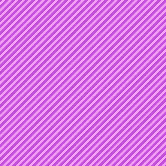 Sweet Shoppe Too Candy Stripe Grape Purple Bias Stripes Pinstripe Quilt Binding Geometric Blender Cotton Fabric