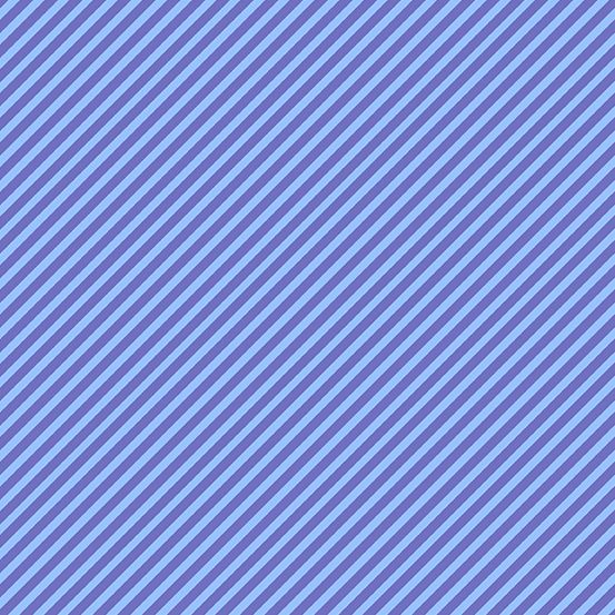 Sweet Shoppe Too Candy Stripe Boysonberry Blue Bias Stripes Pinstripe Quilt Binding Geometric Blender Cotton Fabric