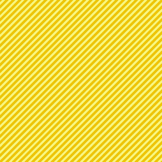 Sweet Shoppe Too Candy Stripe Sunflower Yellow Bias Stripes Pinstripe Quilt