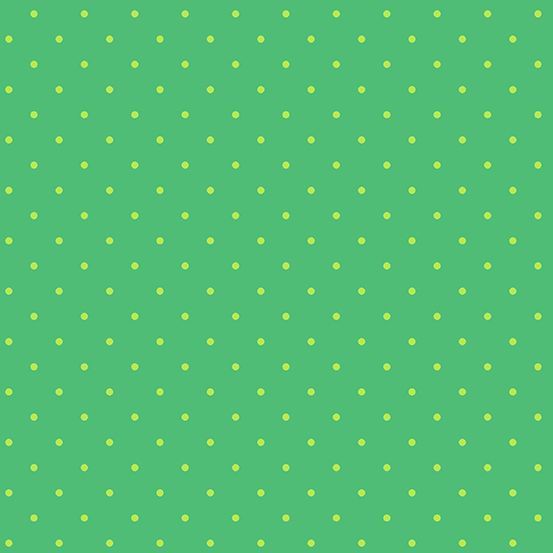 Sweet Shoppe Too Candy Dot Kelly Green Polkadot Spot Geometric Blender Cott
