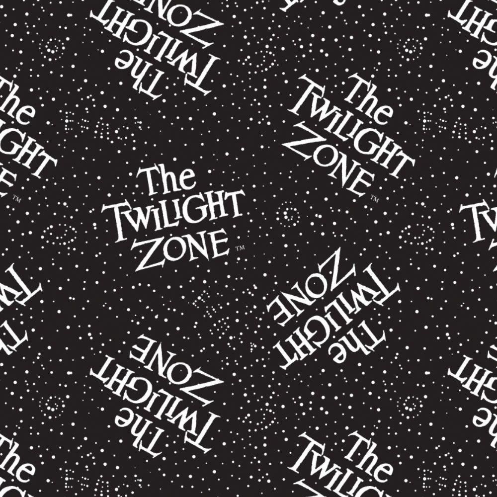 CBS Television City Twilight Zone Logo Retro TV Show Glow in The Dark Cotto