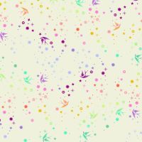 Tula Pink True Colors Fairy Dust Cotton Candy Swallows Spots Stars Cotton Fabric
