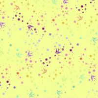 Tula Pink True Colors Fairy Dust Lime Swallows Spots Stars Cotton Fabric