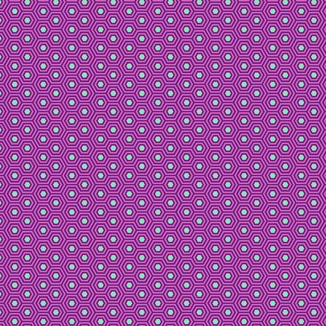 PRE-ORDER Tula Pink True Colors Hexy Thistle Hexagon Spot Cotton Fabric