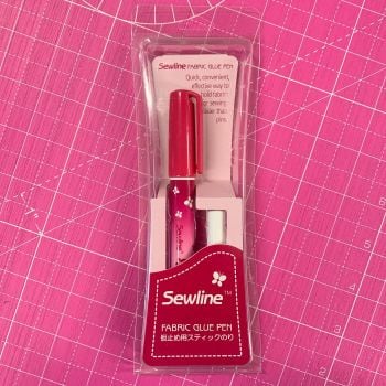 Sewline Fabric Glue Pen Blue with Refill for Fabric and English Paper Piecing