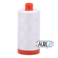 Aurifil 50wt Cotton Thread Large Spool 1300m 2021 Natural White