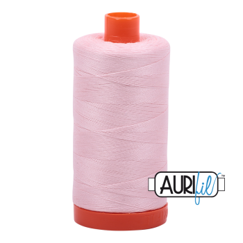 Aurifil 50wt Cotton Thread Large Spool 1300m 2410 Pale Pink