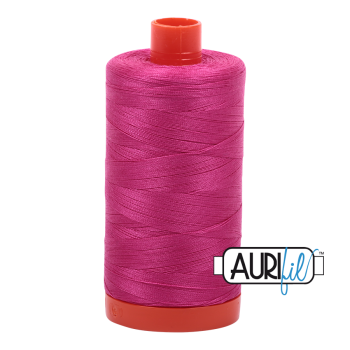 Aurifil 50wt Cotton Thread Large Spool 1300m 4020 Fuchsia