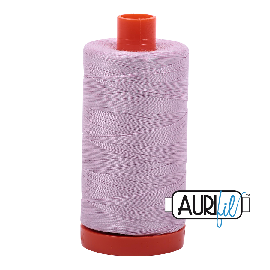 Aurifil 80wt Cotton Thread Large Spool 1300m 2510 Light Lilac