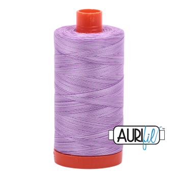 Aurifil 50wt Variegated Cotton Thread Large Spool 1300m 3840 French Lilac