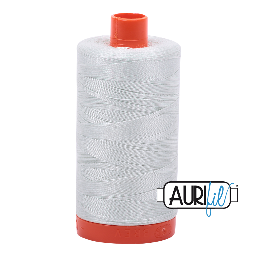 Aurifil 80wt Cotton Thread Large Spool 1300m 2800 Mint Ice