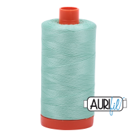 Aurifil 50wt Cotton Thread Large Spool 1300m 2835 Medium Mint