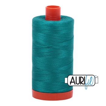 Aurifil 50wt Cotton Thread Large Spool 1300m 4093 Jade