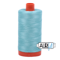 Aurifil 50wt Cotton Thread Large Spool 1300m 5006 Light Turquoise