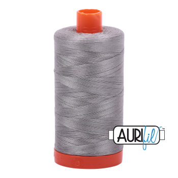 Aurifil 50wt Cotton Thread Large Spool 1300m 2620 Stainless Steel