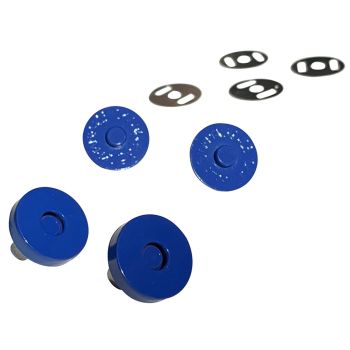 Sassafras Lane Colourful Magnetic Snaps Hardware Royal Blue for Bag and Purse Making - Set of 2