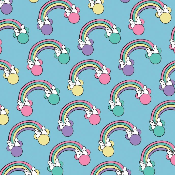 Disney Minnie Mouse I Believe In Unicorns Rainbows Blue Rainbow