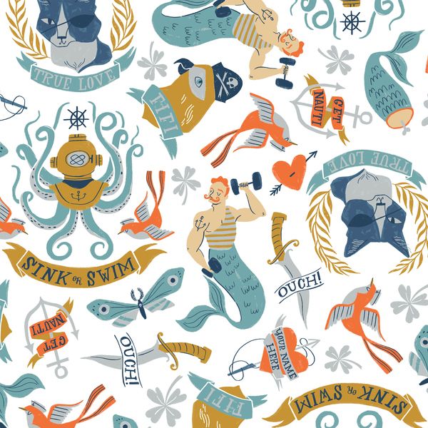 Sink or Swim Tattoo White Sailor Tattoos Navy Nautical Rae Ritchie Dear Ste