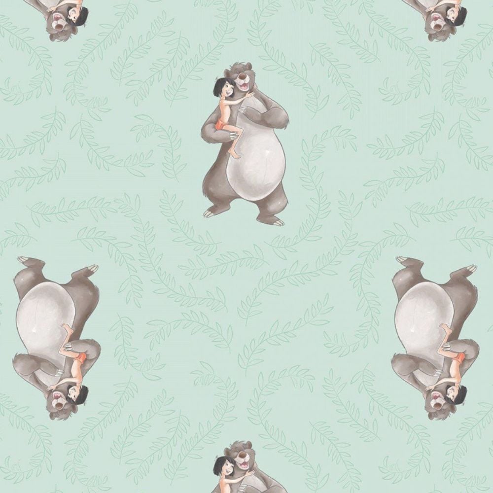 Disney Classics Sentimental Disney Jungle Book Baloo Mowgli Cotton Fabric
