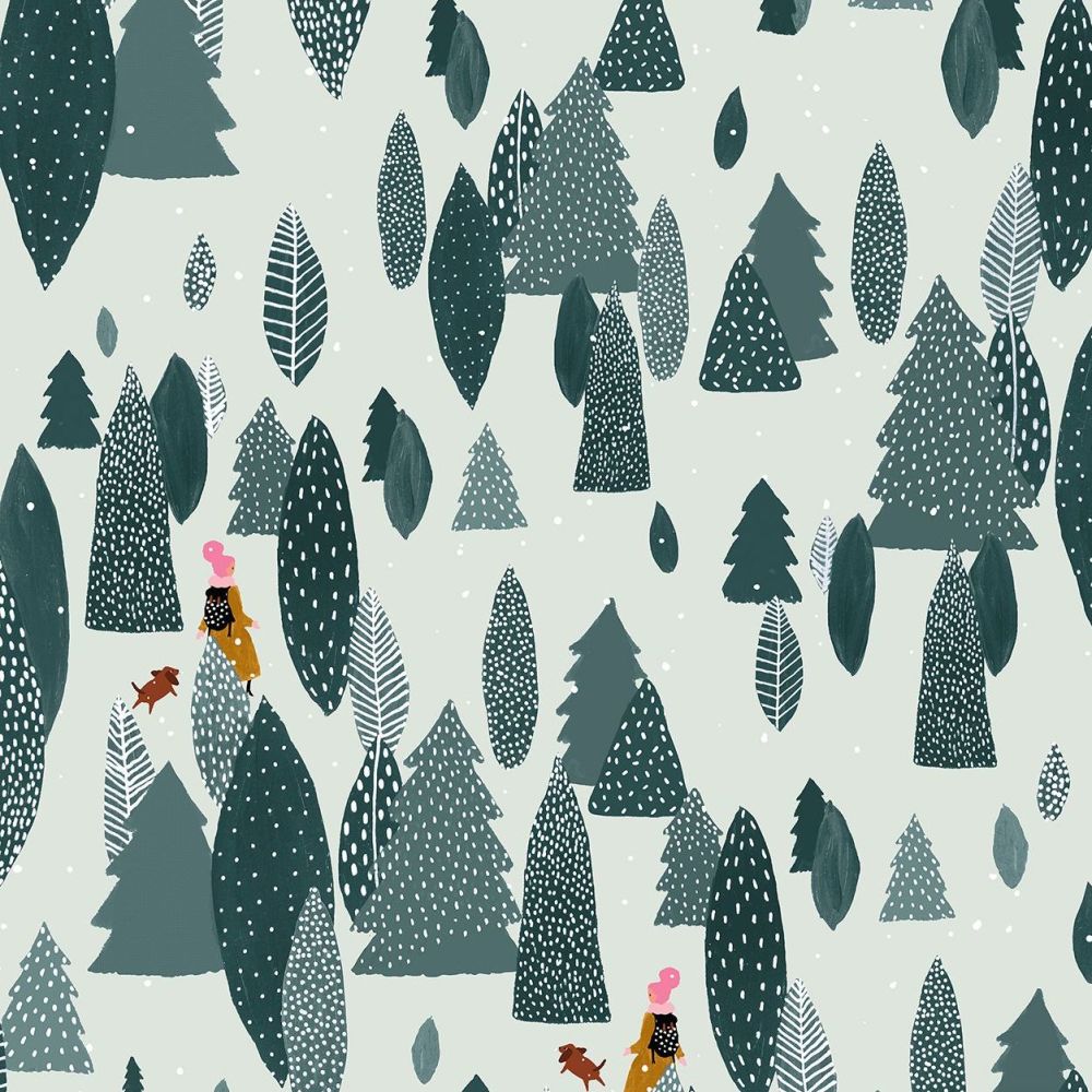 Girl's Club Another Adventure Spruce Trees Dog Walking Woods Piet En Kees C