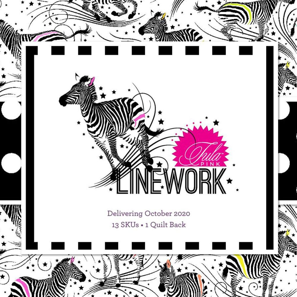 IN STOCK LINEWORK Tula Pink 42 Precut Hexagons Quilters Hexies Cotton Fabri