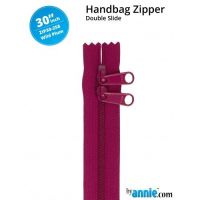 By Annie 30" Handbag Zipper Double Slide Wild Plum Zip